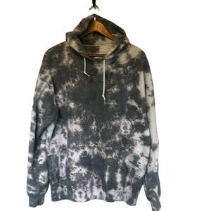 Artist Union Tie Dye Gray and White Hoodie